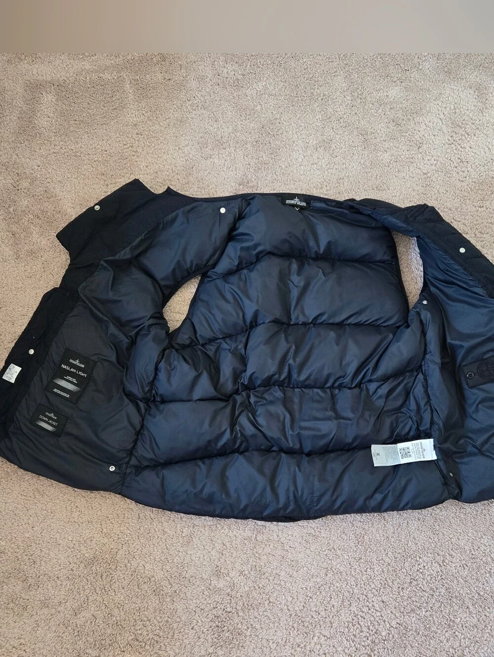 Stone Island Shadow Project Naslan Light Padded Pocket Gilet Vest Mens XXL Bkack
